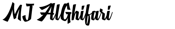 MJ AlGhifari font preview
